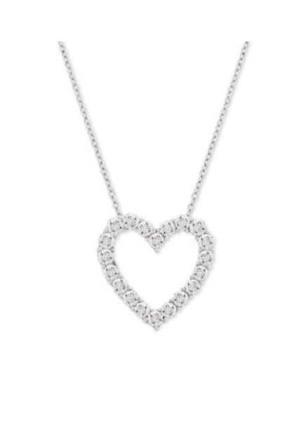 Diamond Heart Pendent Necklace
