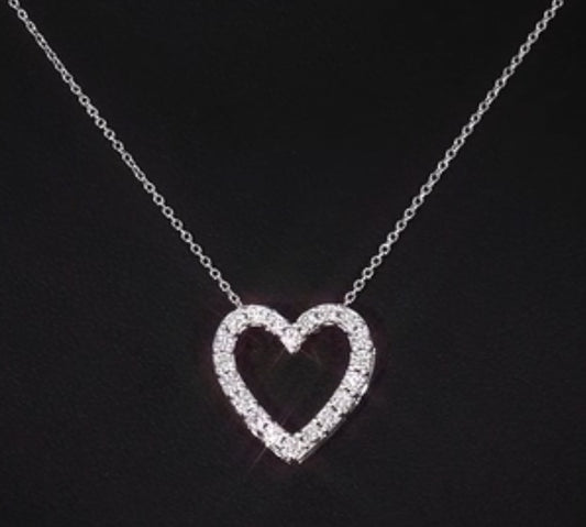 Diamond Heart Pendent Necklace